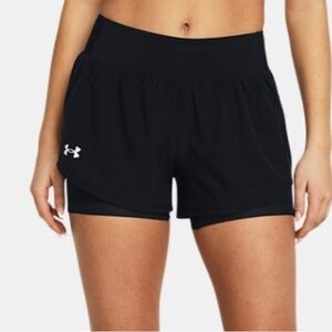 Under Armour Women's Black 2 in 1 Running Shorts